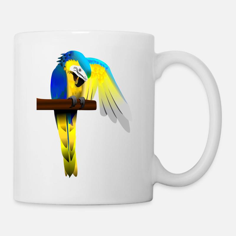 Papagei - Tasse - Weiß