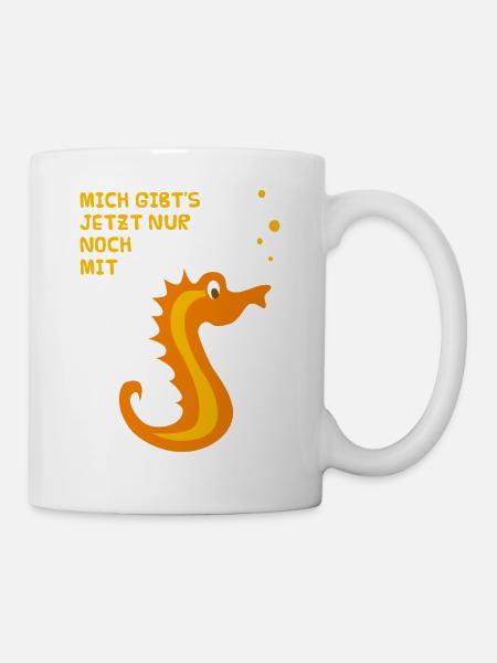 Seepferdchen - Geschenk für kleine Freischwimmer - Tasse - Weiß