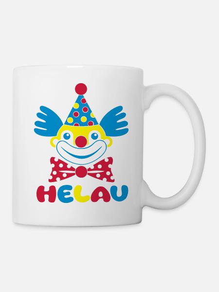 pitre Carnival Carnival HELAU 1, 2 ou 3 couleurs - Mug blanc - blanc
