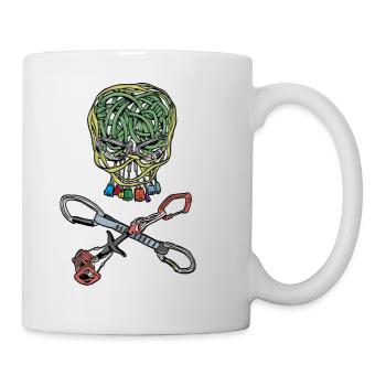 Climbing, pirate, skull - Mug - white - Right