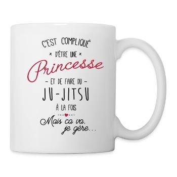 princesse et Ju-Jitsu - Mug blanc - blanc - Droite