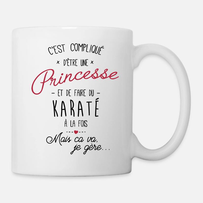 princesse et Karaté - Mug blanc - blanc