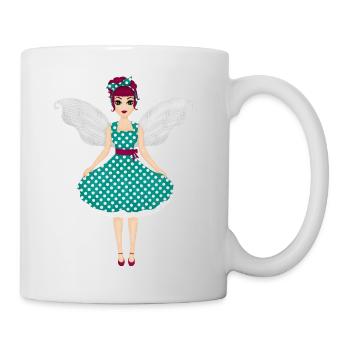 Rockabilly Fee - Tasse - Weiß - Rechts