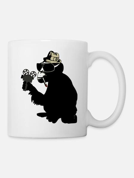 mr. brainwash monkey - Tasse - Weiß