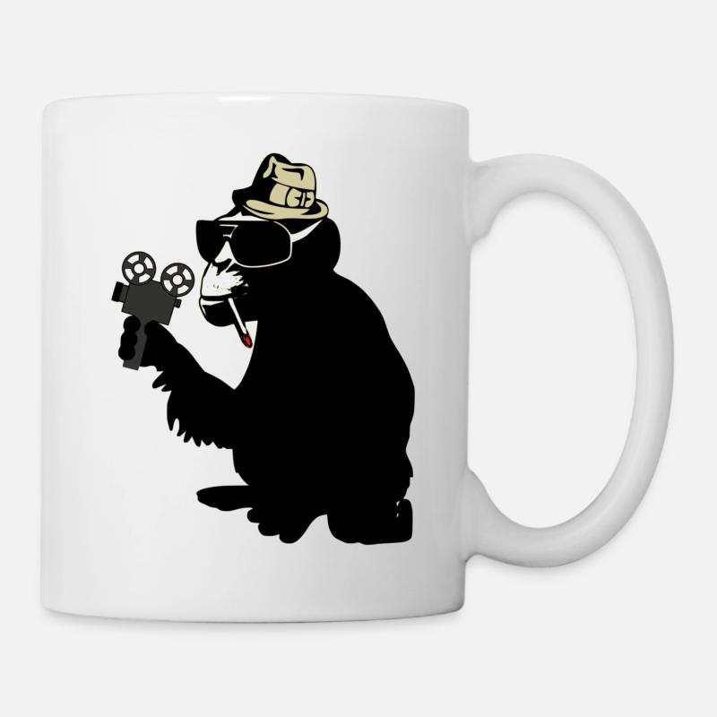 mr. brainwash monkey - Mug - white