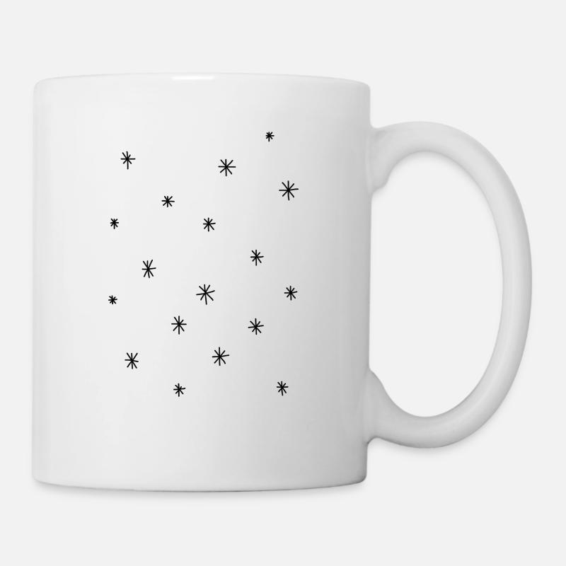 Sterne - Tasse - Weiß