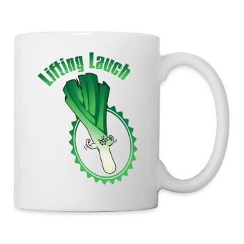 Lifiting leek - Mug - white - Right