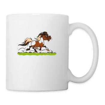 Poney shet pie (texte blanc) - Mug blanc - blanc - Droite