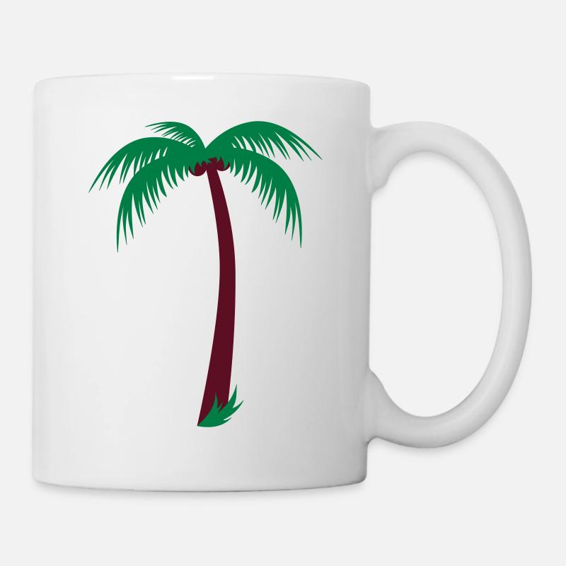 Palm with coconut - Mug - white