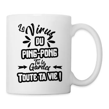 Virus ping pong cadeau - Mug blanc - blanc - Droite