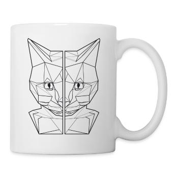 katzenliebhaber geschenk katzenfreund katzenshirt - Tasse - Weiß - Rechts