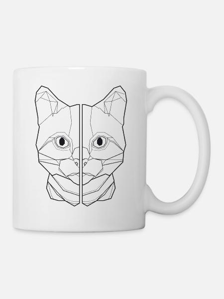chat chemise chat amant katzenfeund - Mug blanc - blanc