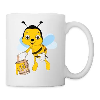 Bee beekeeping beekeeper honey honey bee - Mug - white - Right