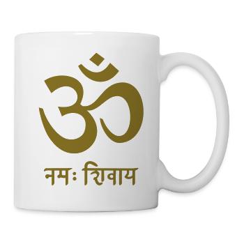 OM Namah Shivaya Mantra - Tasse - Weiß - Rechts