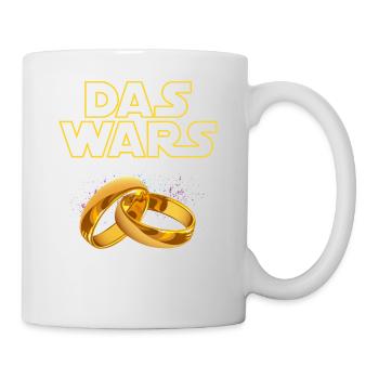 DAS WARS Sie Heiratet JGA Junggesellinnenabschied - Tasse - Weiß - Rechts