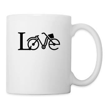 Love - creative bicycle design gift - Mug - white - Right