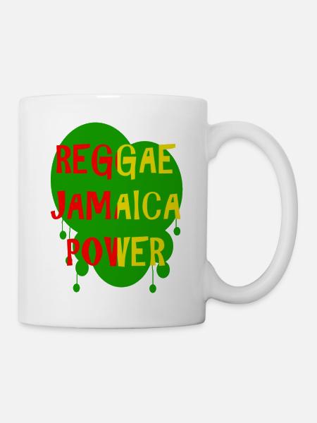 reggae jamaica power - Mug blanc - blanc
