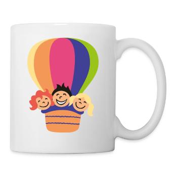 Les enfants de ballon - Mug blanc - blanc - Droite