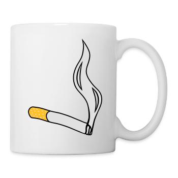 cigarette - Tasse - Weiß - Rechts