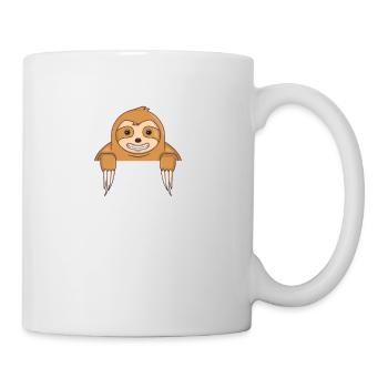 Faultier in der Tasche - Tasse - Weiß - Rechts