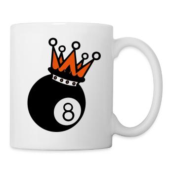 Krone König Krone Billiards1 - Tasse - Weiß - Rechts