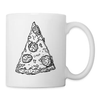 pizza - Mug blanc - blanc - Droite