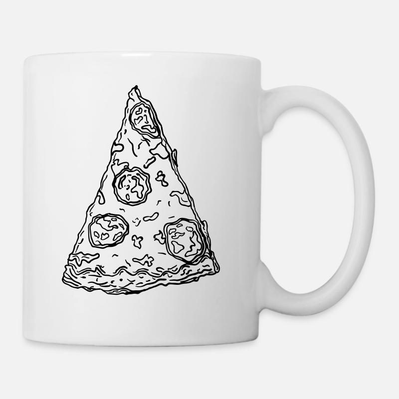 Pizza - Tasse - Weiß