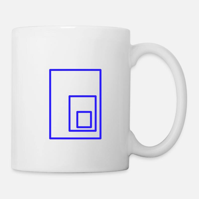 Rechtecke - Tasse - Weiß
