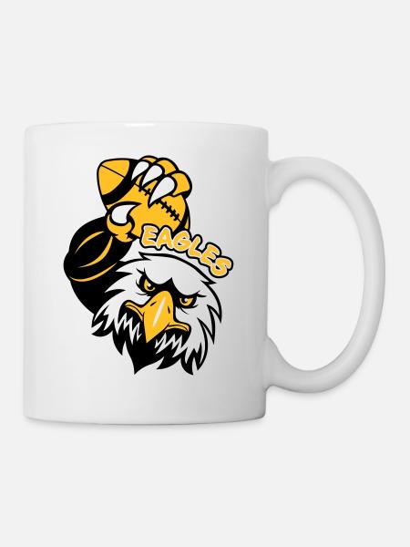 Eagles Rugby - Tasse - Weiß