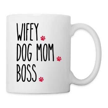 Wifey Chien Maman Boss - Mug blanc - blanc - Droite