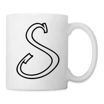 Inititiale. Lettre S / lettre S (1c) - Mug blanc - blanc - Droite
