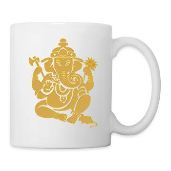 ganesha_aumkara_gold - Tasse - Weiß - Rechts