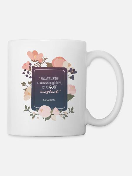 Bei Gott möglich - Tasse - Weiß