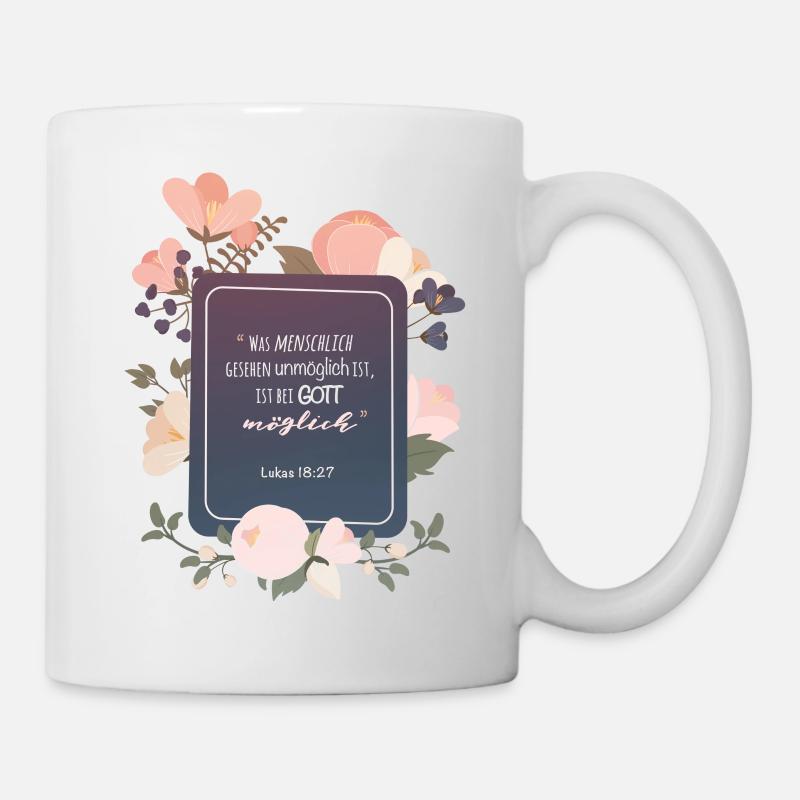 Bei Gott möglich - Tasse - Weiß