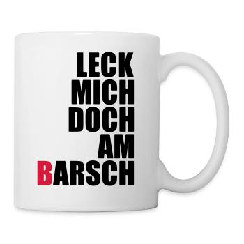 Lick me at the perch - anglers - fishing - fish - Mug - white - Right