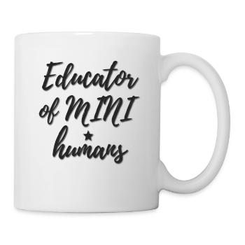 Professeur nounou éducateur T Shirt chemise de citation - Mug blanc - blanc - Droite