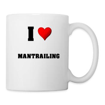 I love mantrailing - Mug blanc - blanc - Droite
