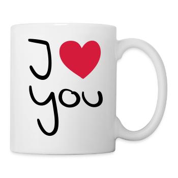 love_you_3_f2 - Mug blanc - blanc - Droite