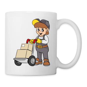Lieferant - Tasse - Weiß - Rechts