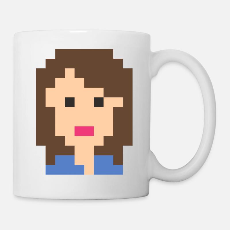 fille - Mug blanc - blanc