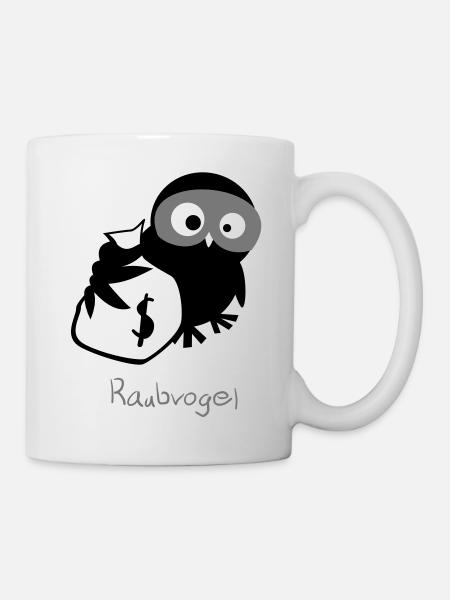 OWL / / Bird of Prey. - Mug blanc - blanc