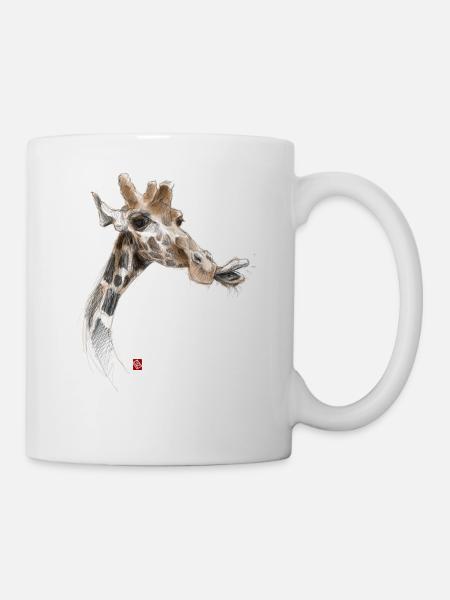 Sketchy Giraffe - Mug - white