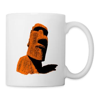 moai orange - Mug - white - Right