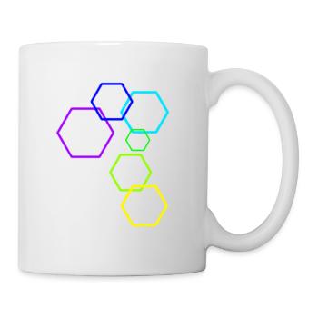 Das Konstrukt [Hexagon] - Tasse - Weiß - Rechts