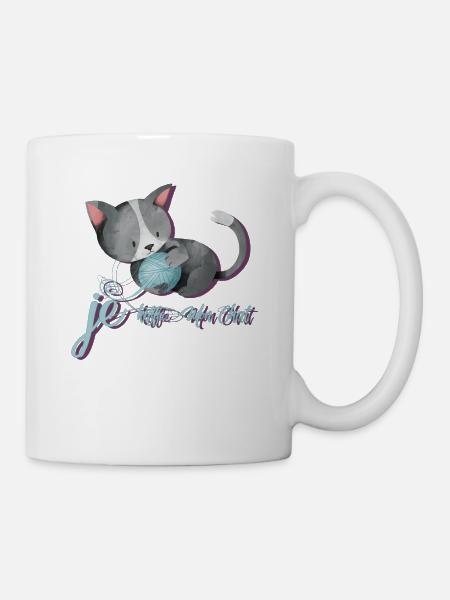 CHAT D'AMIS - Mug blanc - blanc