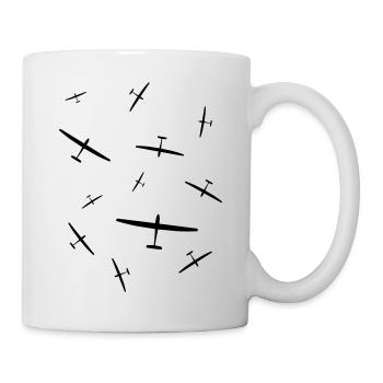 Segelflieger PULK Geschenk Flieschen - Tasse - Weiß - Rechts