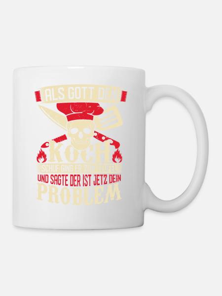 Dieu a créé le cuisinier - Mug blanc - blanc