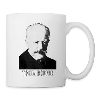 Classical Music Meme Mug "Tchaicoffee" - Mug - white - Right