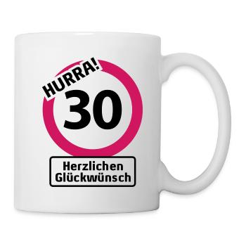 Hurrah 30 Birthday - Congratulations | - Mug - white - Right