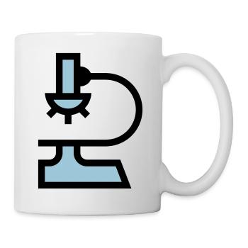 Labor Mikroskop - Tasse - Weiß - Rechts